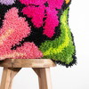 PRETTY PETALS BLACK - Latch Hook Cushion Kit