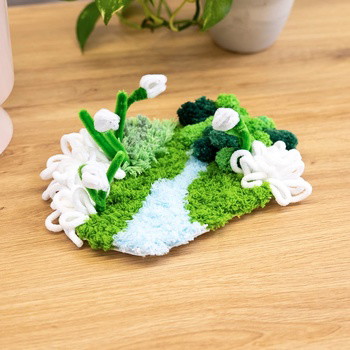 Snowdrops  - Moss Coaster Kit