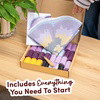 PRECIOUS PANSY - Latch Hook Rug Kit