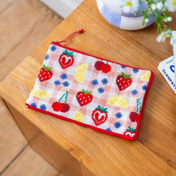 FRUIT MARKET - Needlepoint Pouch Kit