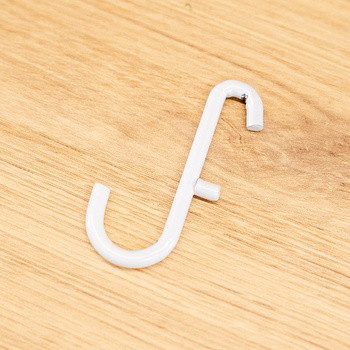 White 10 Pack Hooks for Pegboard