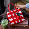 RED GINGHAM - Woven Tote Bag Kit