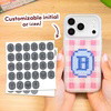 PREPPY PINK PERSONALISED INITIALS - Cross Stitch Phone Case Kit