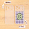 LAVENDER SAGE PERSONALISED INITIALS - Cross Stitch Phone Case Kit