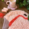 PEACH - Latch Hook Cushion Kit