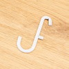 White 10 Pack Hooks for Pegboard