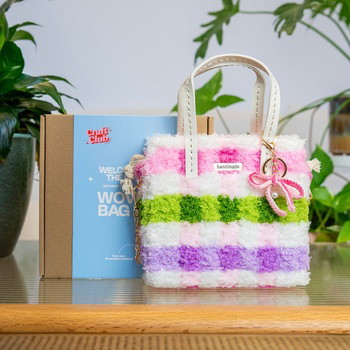 GINGHAM RAINBOW - Woven Tote Bag Kit