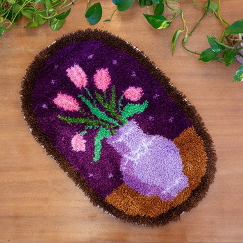 TULIPS FLOWER VASE - XL Rug Making Kit