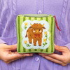 HIGHLAND COW - Needlepoint Pouch Kit