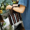 Chocolate Pinstripe - Woven Tote Bag Kit