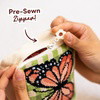 GINGHAM BUTTERFLY - Needlepoint Pouch Kit