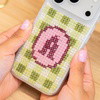 STRAWBERRY MATCHA PERSONALISED INITIALS - Cross Stitch Phone Case Kit