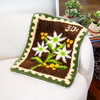Flannel Flower Stamps - XL Latch Hook Rug Kit