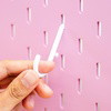 White 10 Pack Hooks for Pegboard