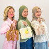 BLUSH & BROWN WAVEY - Woven Tote Bag Kit