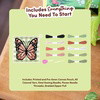 GINGHAM BUTTERFLY - Needlepoint Pouch Kit