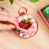 ITTY BITTY STRAWBERRY - Beaded Pouch Kit