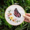 BLUSHING BUTTERFLY - Embroidery Kit