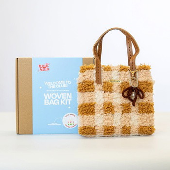 CHOCOLATE GINGHAM - Woven Tote Bag Kit