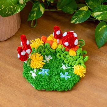 MUSHROOM MEADOW - Moss Coaster Kit