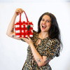 RED GINGHAM - Woven Tote Bag Kit