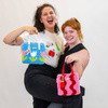 Pink & Red Wavey - Woven Tote Bag Kit