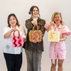BLUSH & BROWN WAVEY - Woven Tote Bag Kit