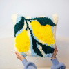 LEMON RIPE STRIPES - Latch Hook Cushion Kit
