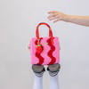 Pink & Red Wavey - Woven Tote Bag Kit