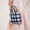 Black Gingham - Woven Tote Bag Kit