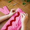 Pink & Red Wavey - Woven Tote Bag Kit