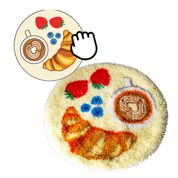 CUSTOM CIRCLE RUG - Custom Latch Hook Rug Making Kit