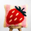 STRAWBERRY RIPE STRIPES - Latch Hook Cushion Kit
