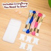 PREPPY PINK PERSONALISED INITIALS - Cross Stitch Phone Case Kit