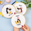 CHEEKY PINGU™ - Cross Stitch Trio Kit