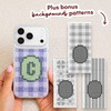 LAVENDER SAGE PERSONALISED INITIALS - Cross Stitch Phone Case Kit
