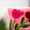 Fuchsia Wild Blooms - Latch Hook Cushion Kit