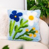 Baby Blue Wild Blooms - Latch Hook Cushion Kit