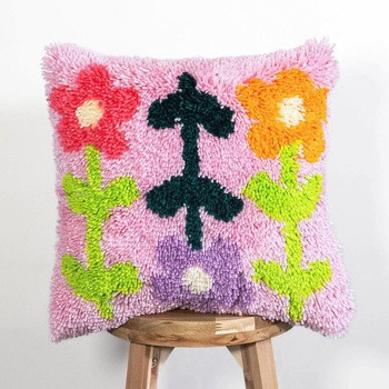 BRIGHT PICK OF THE BUNCH - Latch Hook Cushion Kit