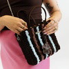 Chocolate Pinstripe - Woven Tote Bag Kit