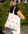 FLOWER FIELD - Embroidered Tote Bag Kit