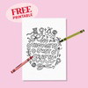 Free Printable Coloring Page