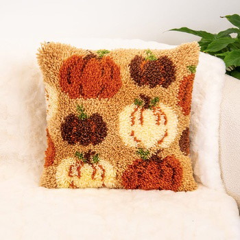PUMPKIN SPICE - Latch Hook Cushion Kit
