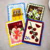 Flannel Flower Stamps - XL Latch Hook Rug Kit