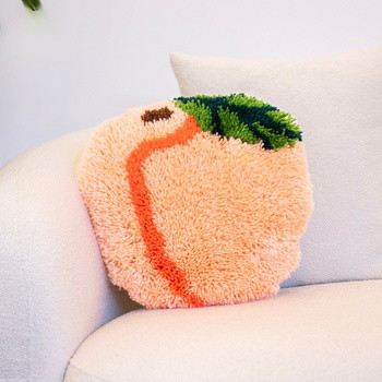 PEACH - Latch Hook Cushion Kit