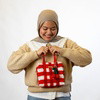 RED GINGHAM - Woven Tote Bag Kit