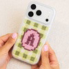 STRAWBERRY MATCHA PERSONALISED INITIALS - Cross Stitch Phone Case Kit