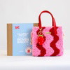 Pink & Red Wavey - Woven Tote Bag Kit