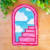 Pink Portal - XL Latch Hook Rug Kit