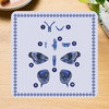 AZURE GRAND BUTTERFLY - Wall Art 3D Puzzle Kit